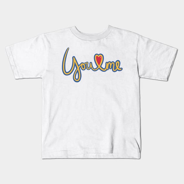 Support for Ukraine, Love for Ukraine , stand with Ukraine Kids T-Shirt by marina63